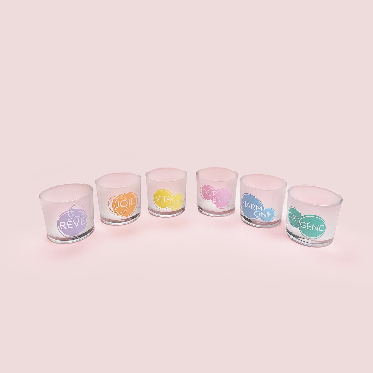 Lot de 6 verres à message - 120 ml