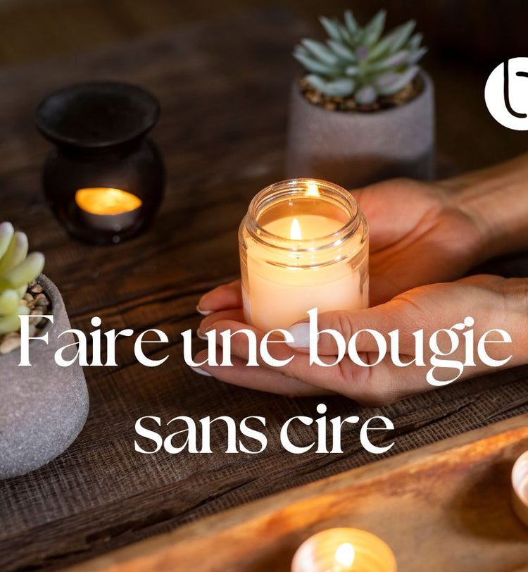 illustration faire une bougie sans cire