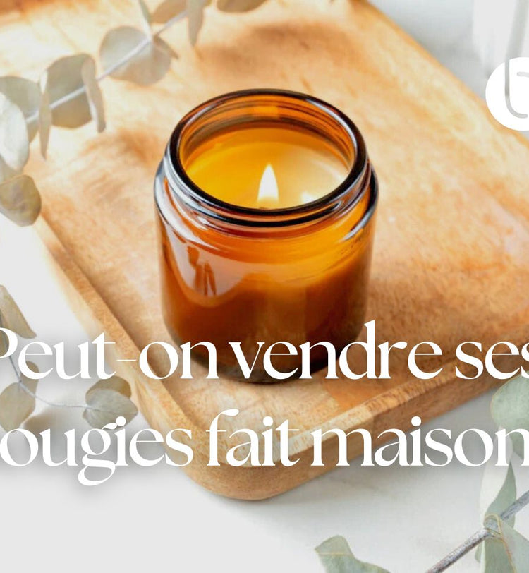 Fabrication artisanale et coulage de bougies parfumées fait maison avec de la cire végétale dans un atelier de cirier
