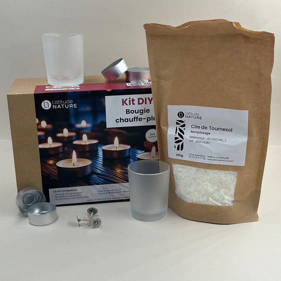 Kit DIY de fabrication de bougies chauffe-plats