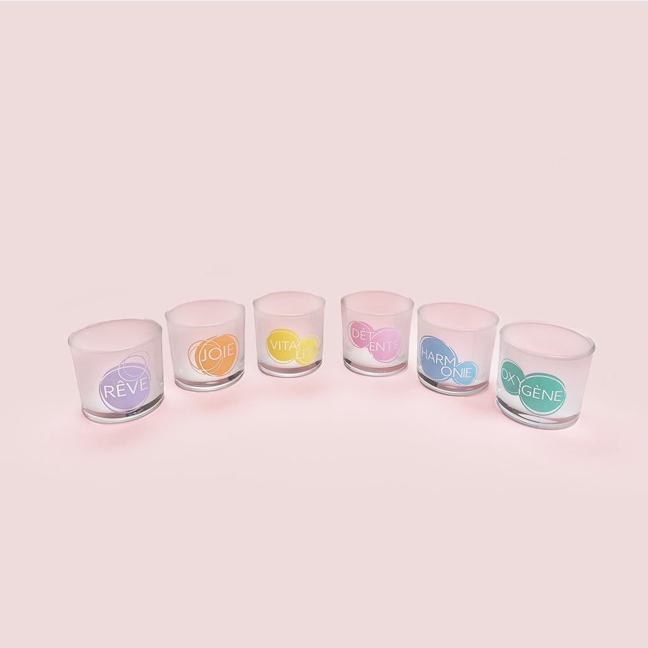 Lot de 6 verres à message - 120 ml