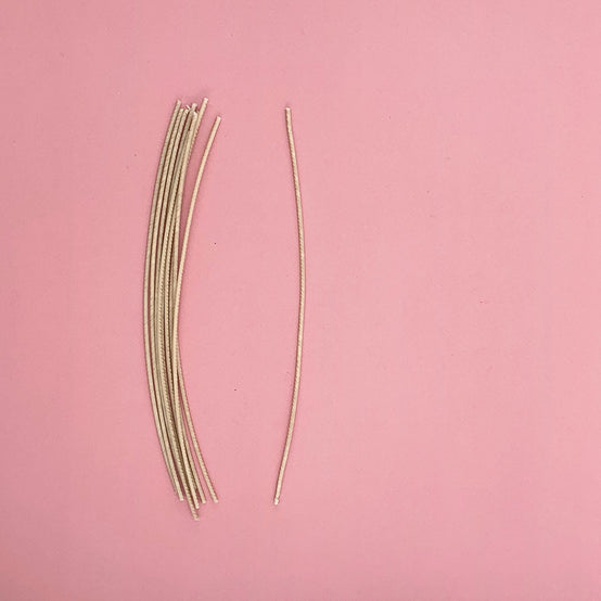 Mèche en coton pré-cirée type T pour bougie de 25 cm en cire d’origine végétale et cire d’abeille