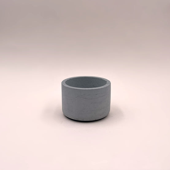 Pot en béton gris 200 ml pour bougie artisanale
