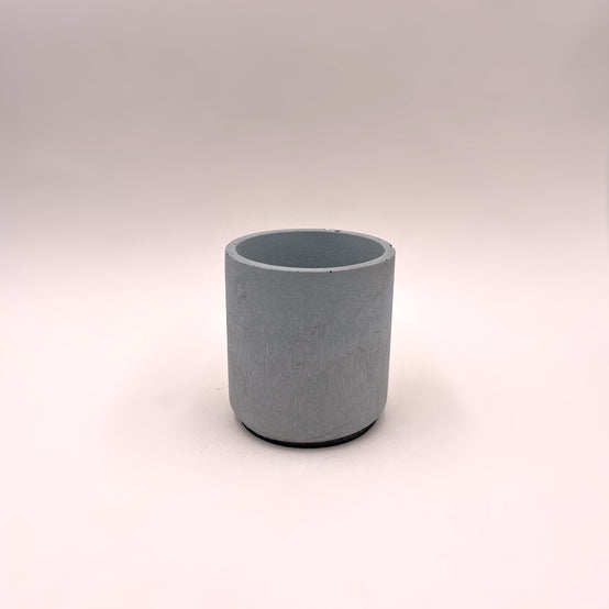 Pot en béton gris 400 ml pour bougie artisanale
